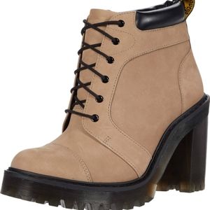 Dr Martens Averil Suede Heeled Boots 